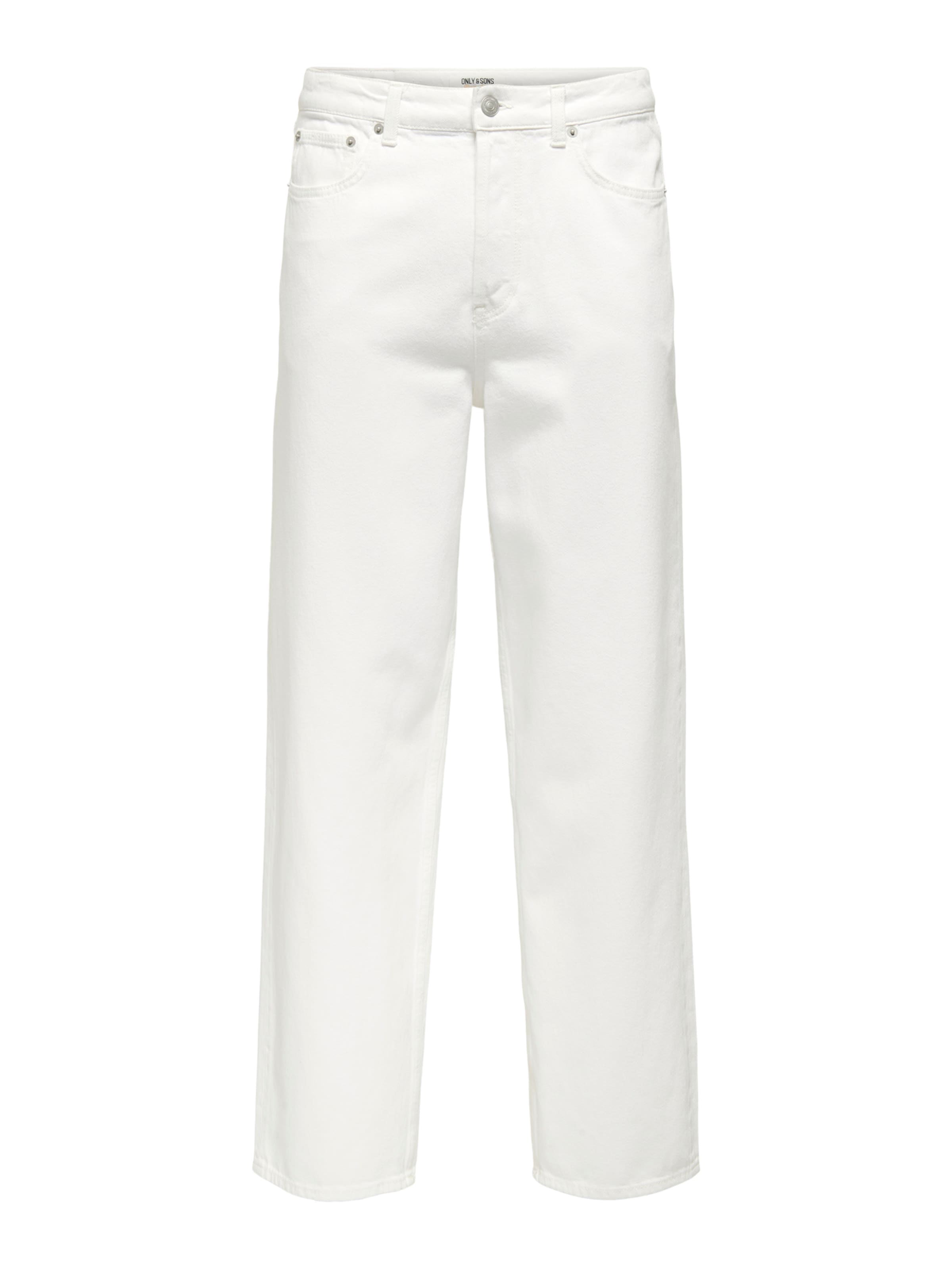 Only & Sons Loose fit Jeans 'ONSFade' in White: front