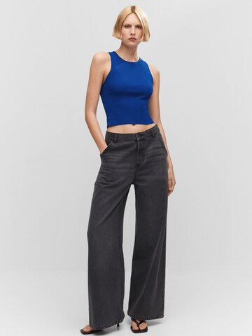 MANGO Top 'Hernan' in Blauw