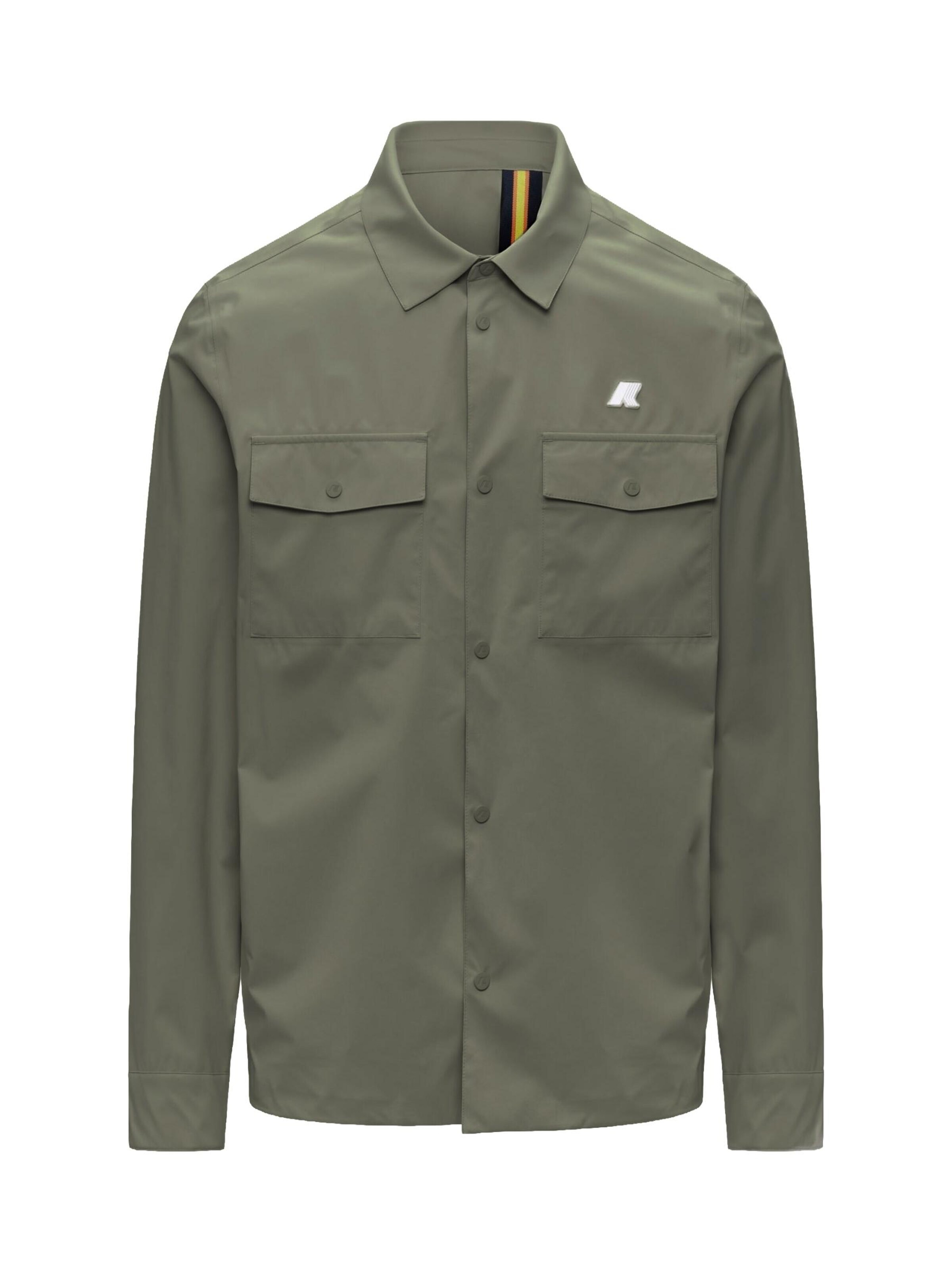 Veste mi-saison K-Way en vert : devant