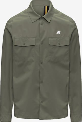 Veste mi-saison K-Way en vert : devant