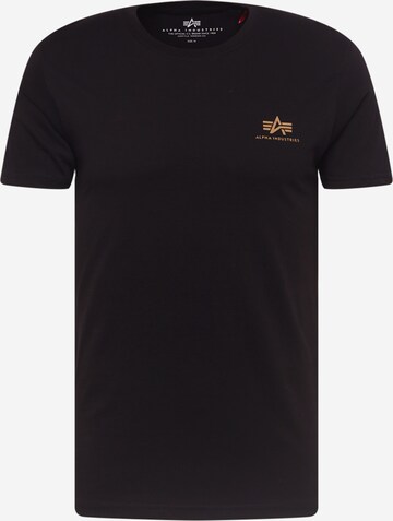 ALPHA INDUSTRIES T-Shirt in Schwarz: predná strana