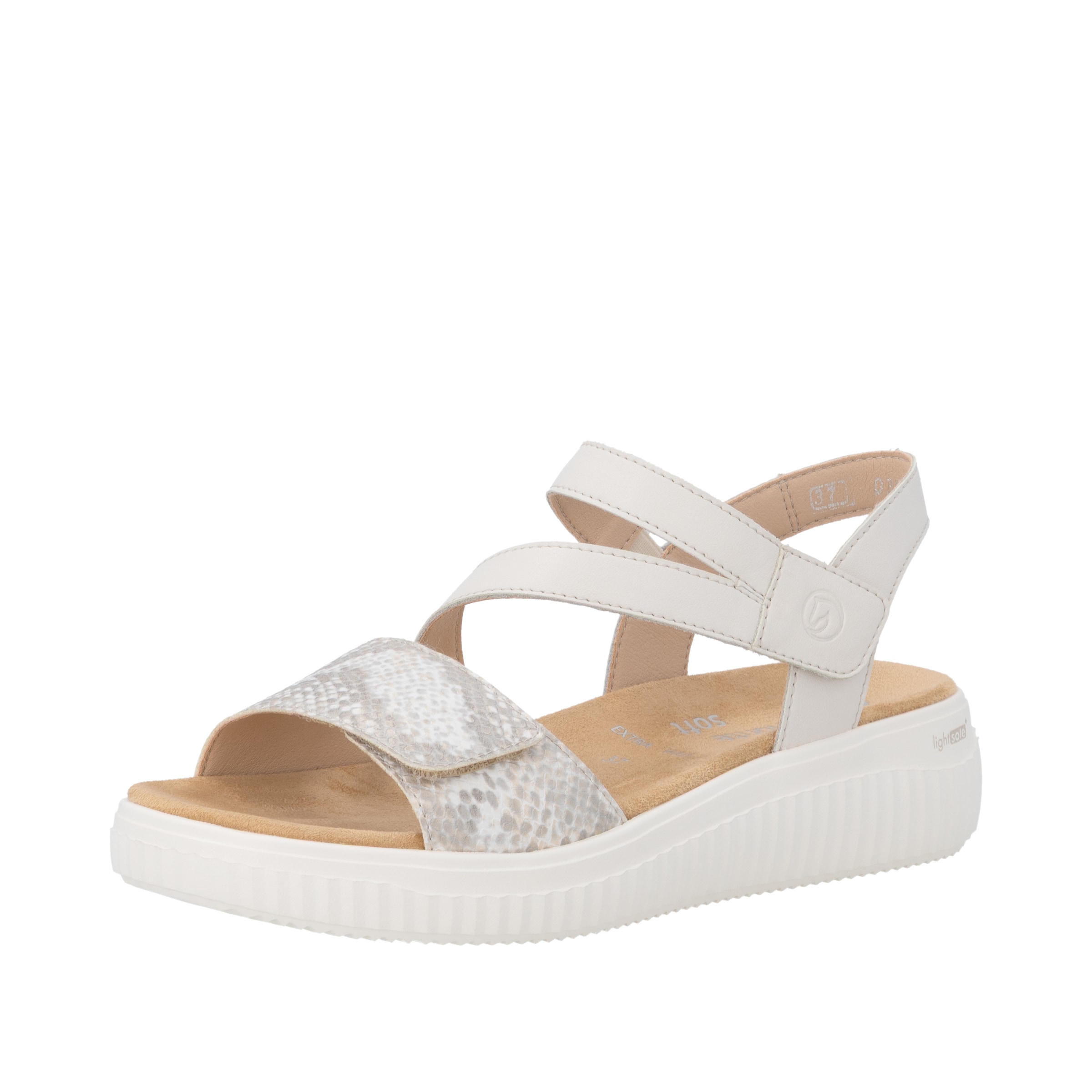 REMONTE Strap Sandals ' D3L51 ' in Beige: front