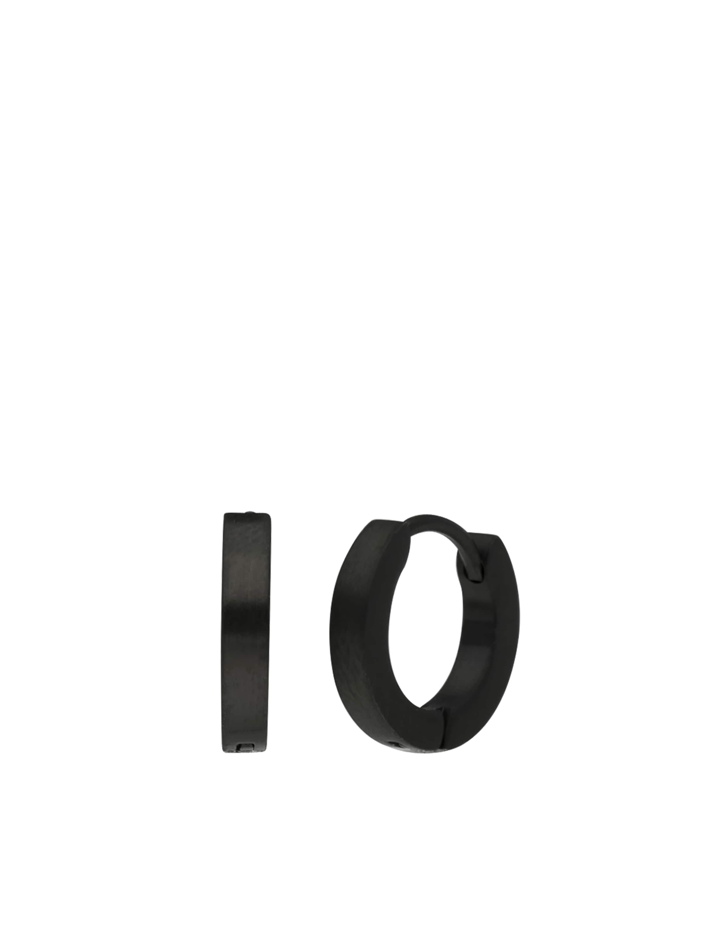 Lucardi Earring in Black: front