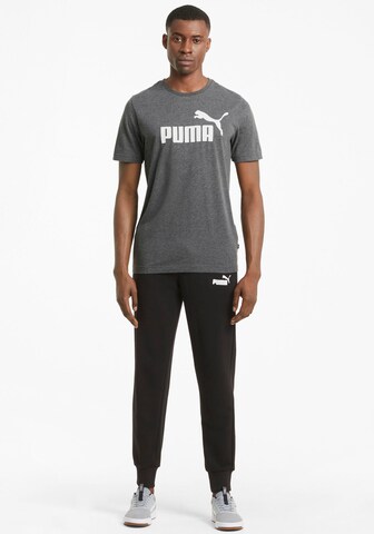 PUMA Λειτουργικό μπλουζάκι 'Essentials Heather' σε μαύρο