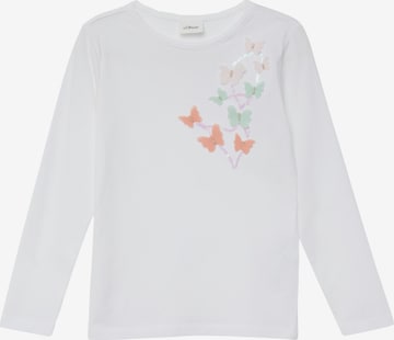 T-Shirt s.Oliver en blanc : devant