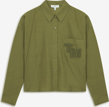 Twist Blouse in Groen: voorkant