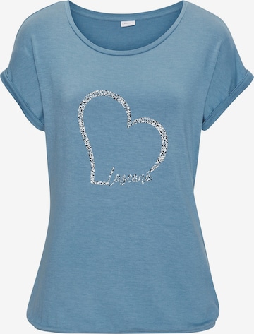 LASCANA T-Shirt in Blau: Vorderseite