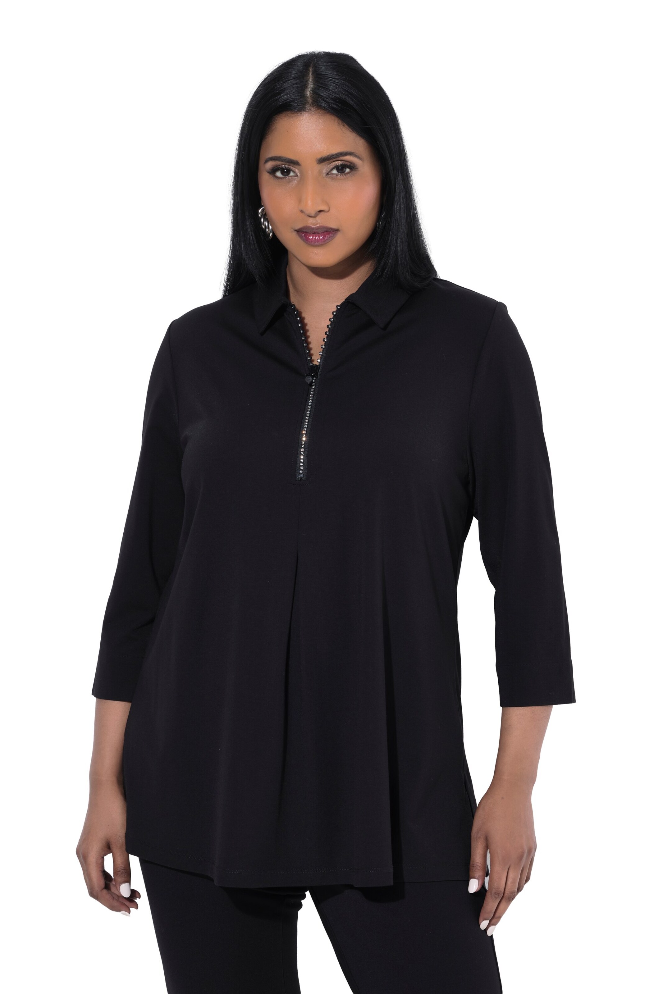 Ulla Popken Shirt in Black: front