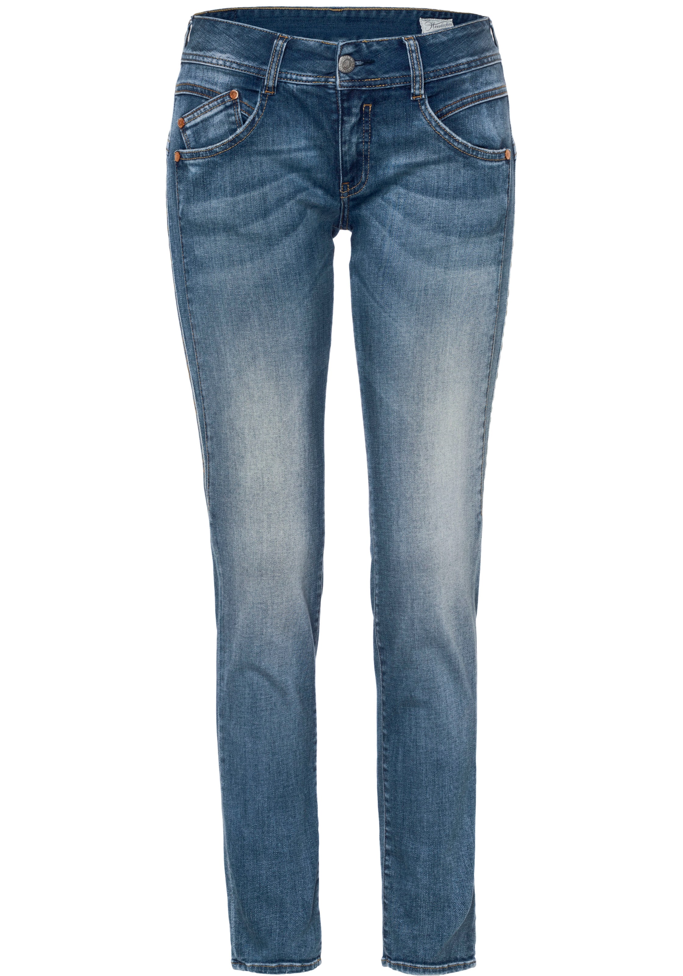 zils Herrlicher Piegulošs Džinsi 'Gila': no priekšpuses