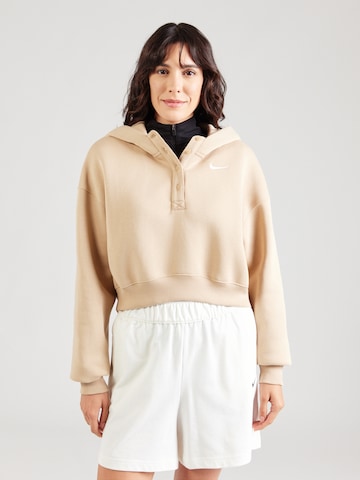 Nike Sportswear Mikina 'PHNX FLC' – béžová: přední strana