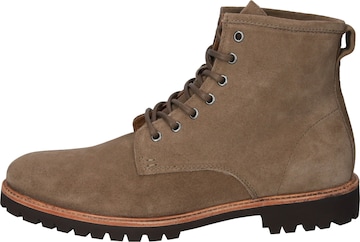 BLACKSTONE - Botas com atacadores 'LOGAN' em castanho: frente