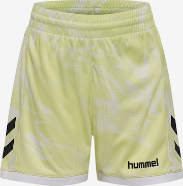 Hummel Regular Broek in Groen: voorkant