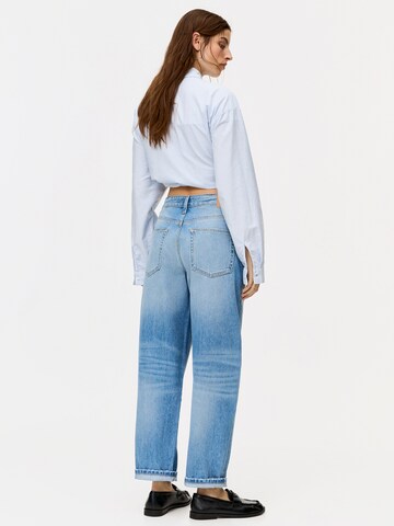 Pull&Bear Baggy Džínsy - Modrá