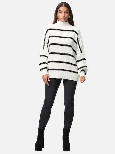 Elara Pull-over en noir / blanc, Vue avec produit