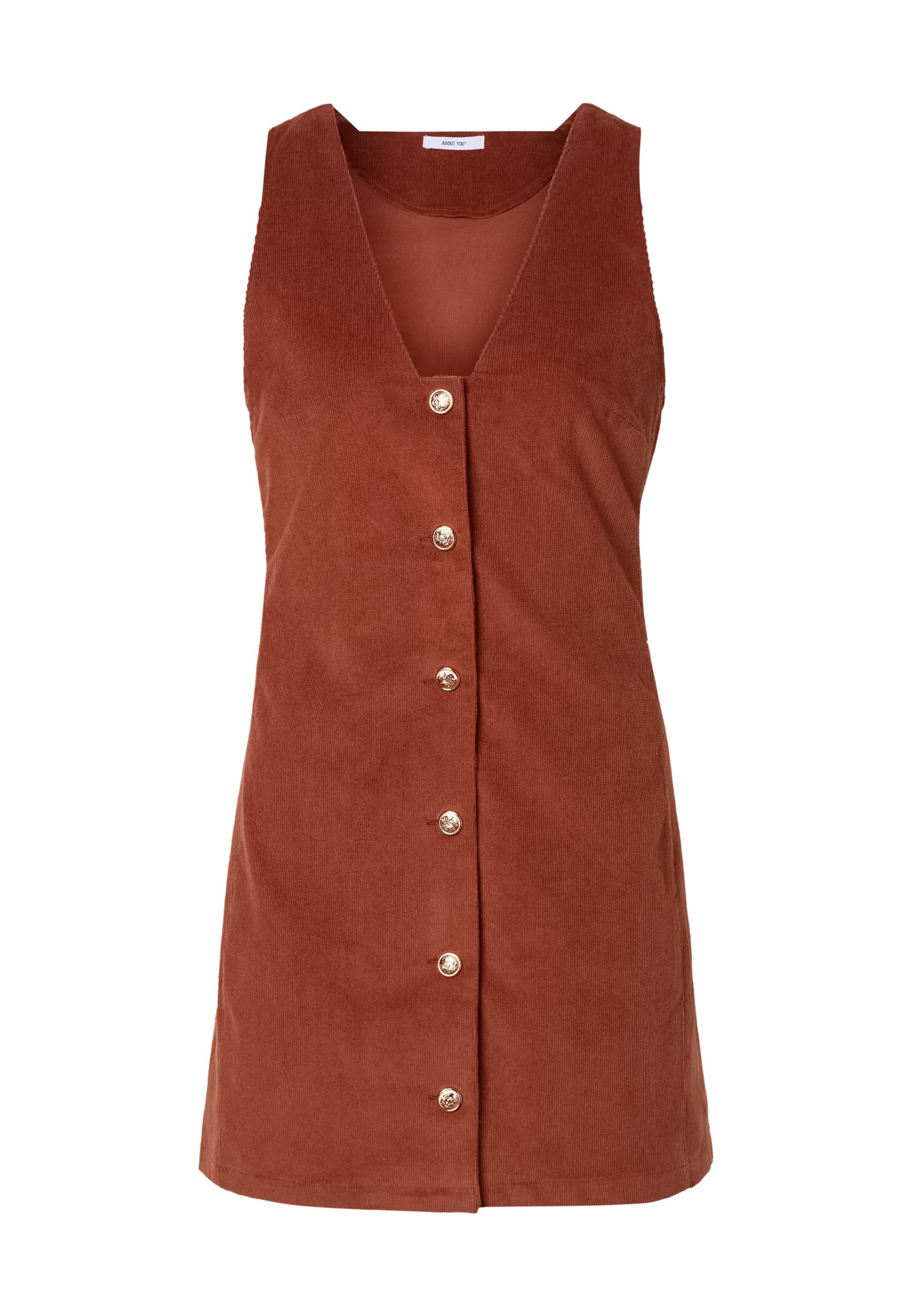 Rochie 'Sheila' pe 34 ABOUT YOU pe roșu ruginiu, Vizualizare produs