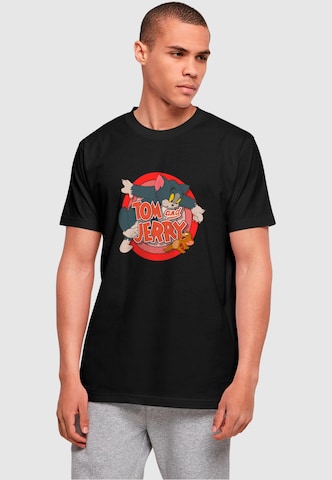 T-Shirt 'Tom and Jerry - Classic Catch' ABSOLUTE CULT en noir : devant