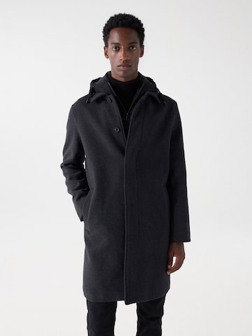 Salsa Jeans Übergangsmantel in Grau: Vorderseite