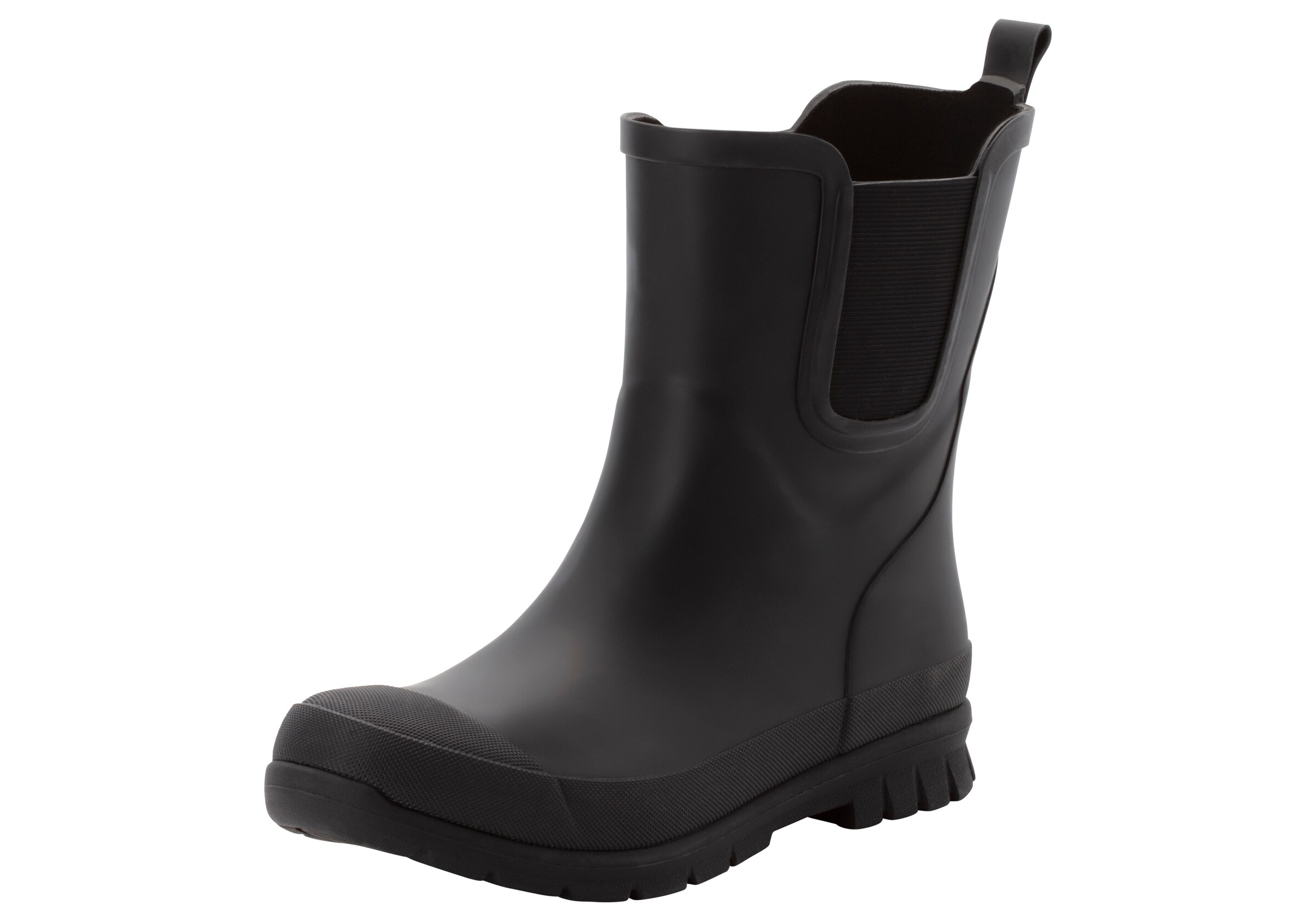 Weather Report Rubber Boots in Black: front