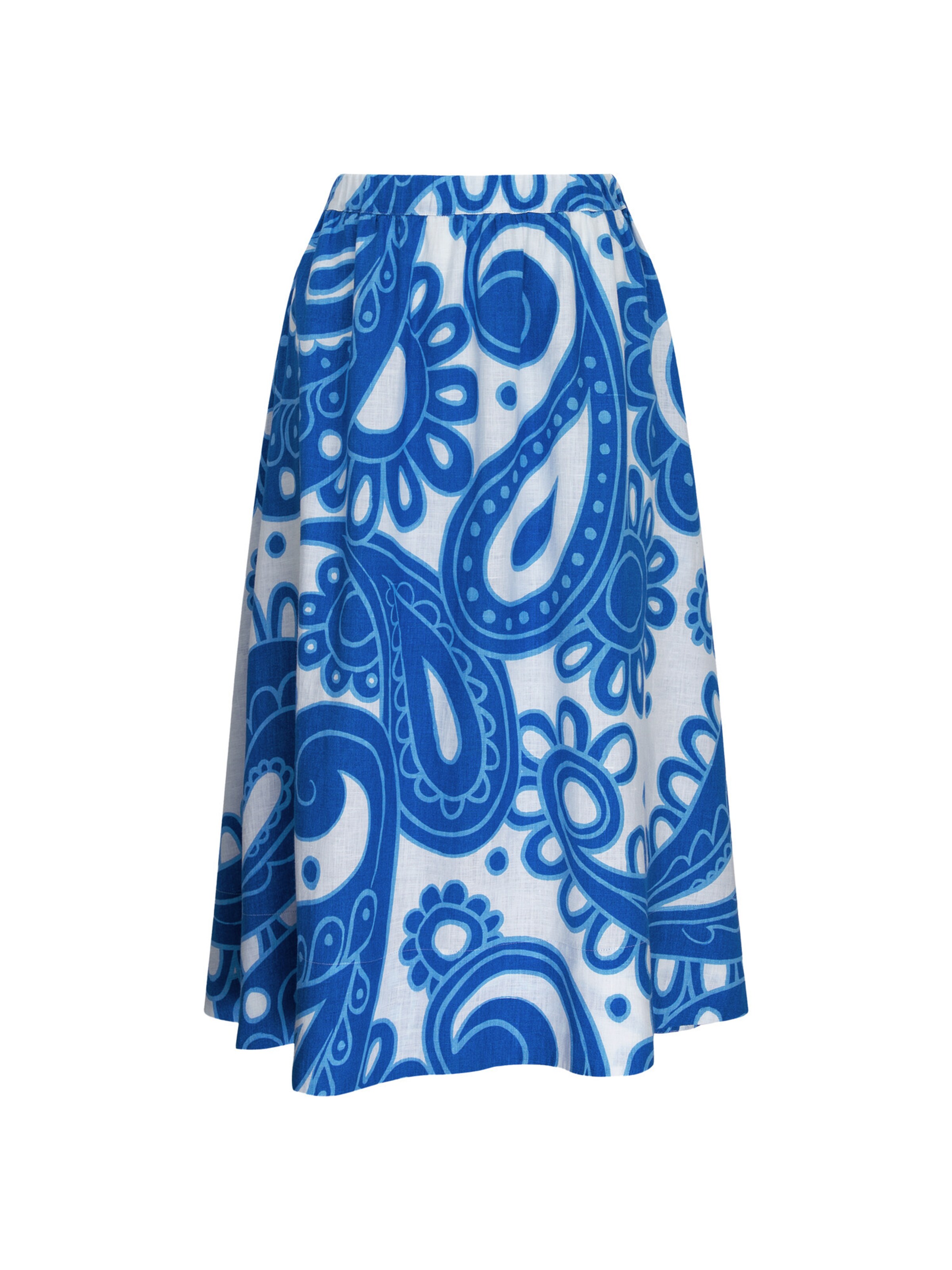 Jupe ' Schwarze Rose ' SEIDENSTICKER en bleu : devant