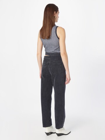 Wide leg Jeans 'Broken Waistband' de la AGOLDE pe negru