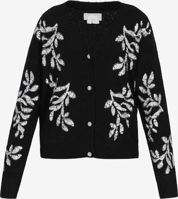 Usha - Cárdigan en negro: frente