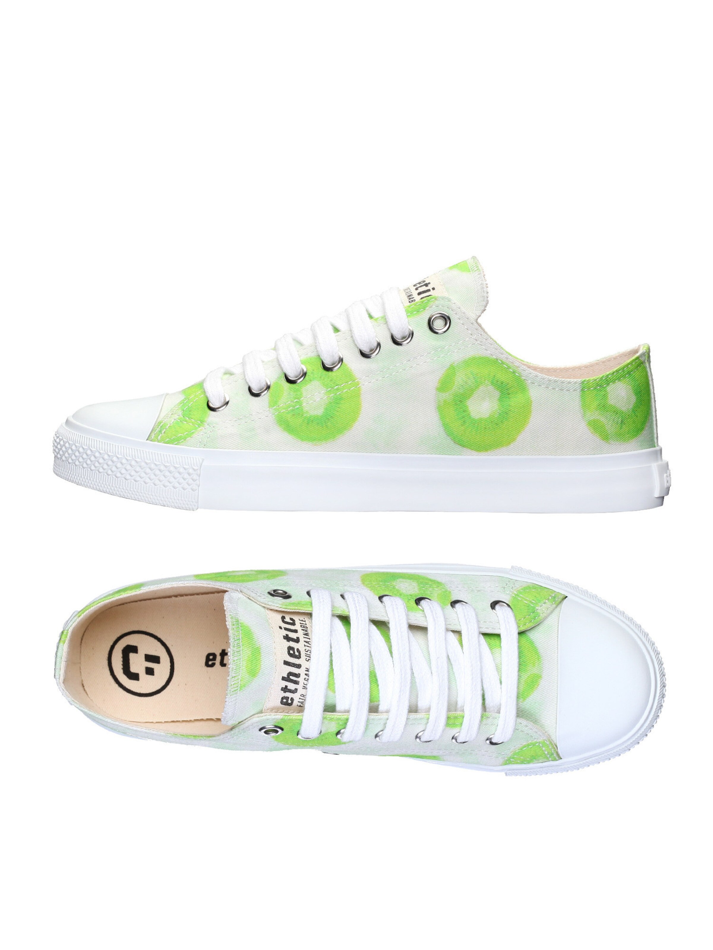 Frauen Sneaker Ethletic Sneaker 'Fair Trainer White Cap Low Cut' in Grün - FU68605 Frauen Sneaker Ethletic Sneaker 'Fair Trainer White Cap Low Cut' in Grün - FU68605