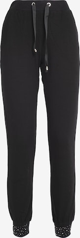 Influencer Tapered Broek in Zwart: voorkant