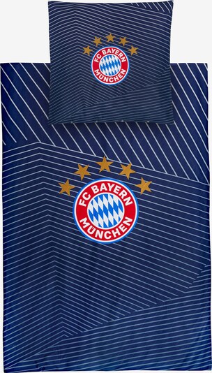 FC BAYERN MÜNCHEN Duvet Cover 'FC Bayern München' in Blue / Grey / Red / White, Item view