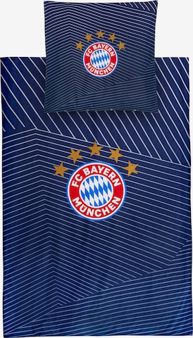 FC BAYERN MÜNCHEN Bettwäsche 'FC Bayern München' in Blau: predná strana