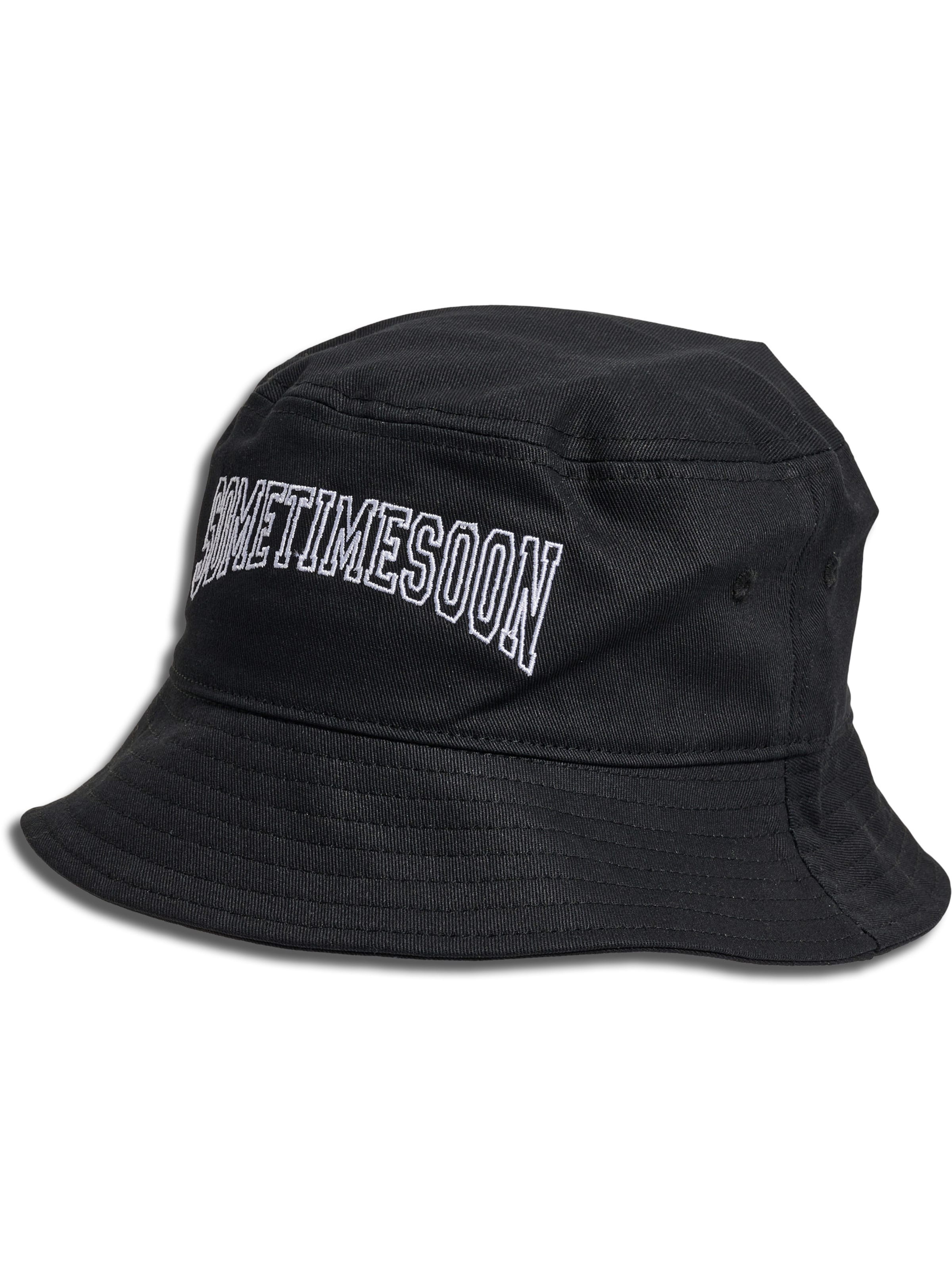SOMETIME SOON Hat in Black: front