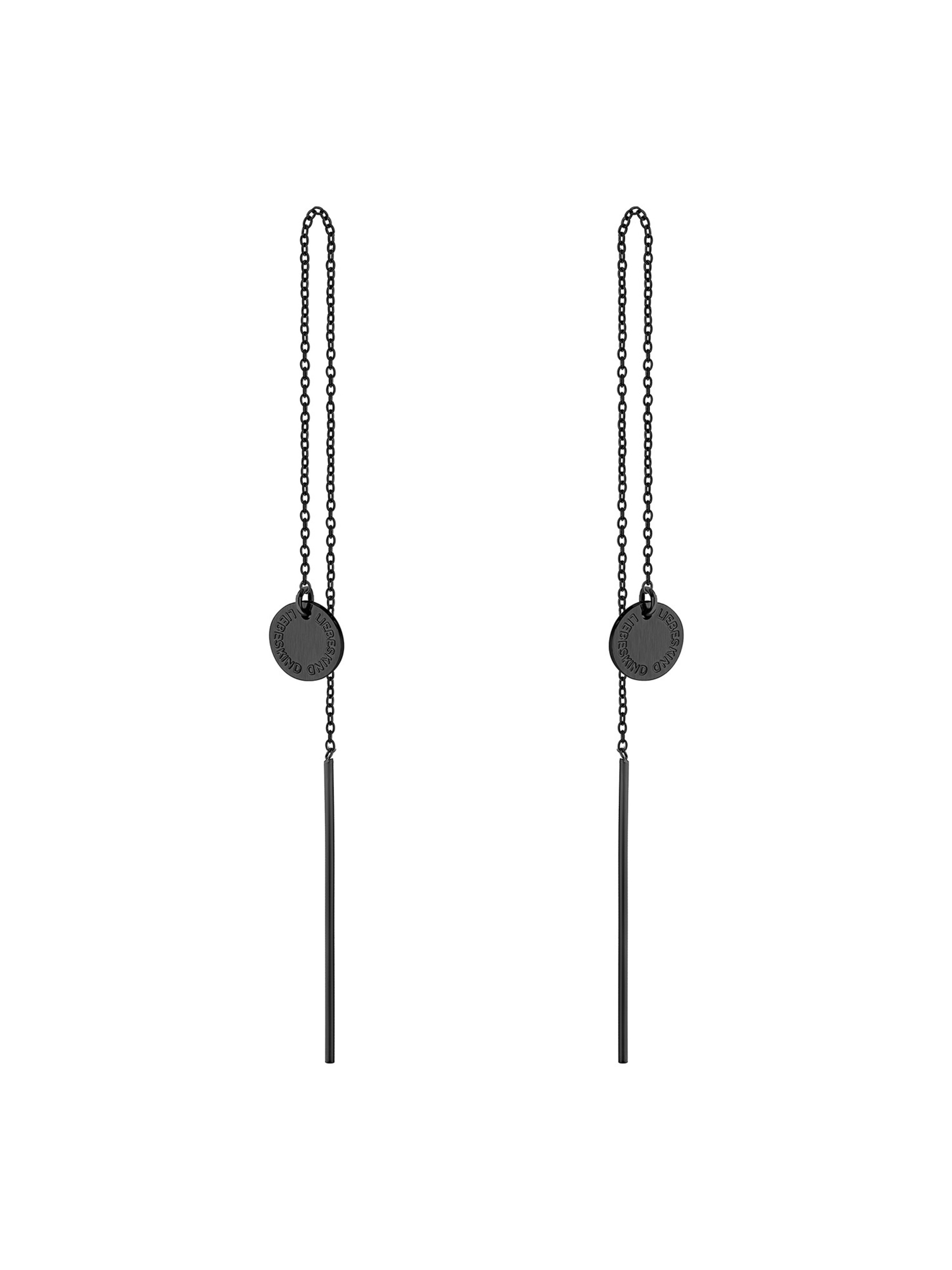 Liebeskind Berlin Ohrringe in Schwarz: Vorderseite