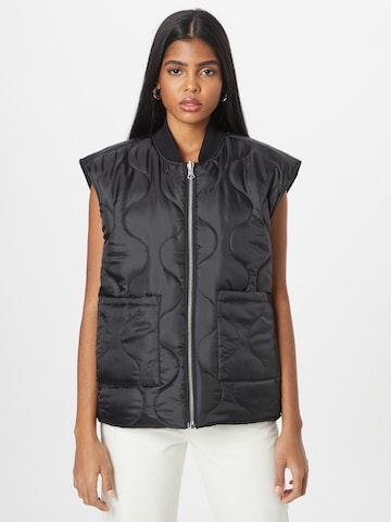 WEEKDAY Bodywarmer in Zwart: voorkant