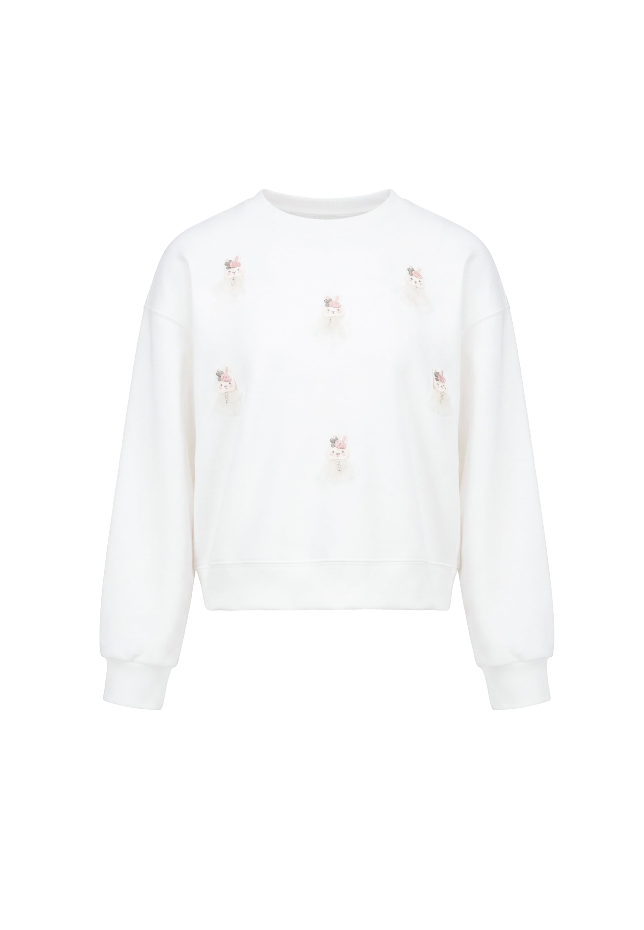 MYMO Sweatshirt 'Pop' in White: front