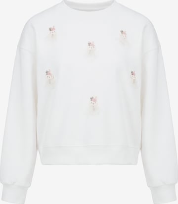 Sweat-shirt 'Pop' MYMO en blanc : devant