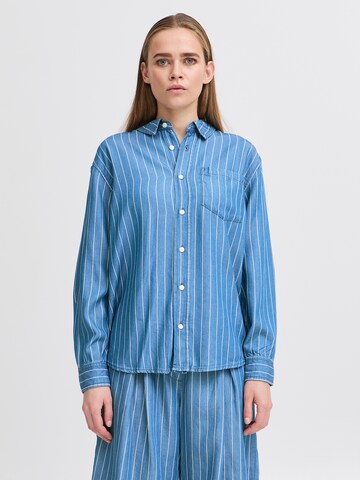 ICHI Blouse 'IHBECCOS' in Blue: front