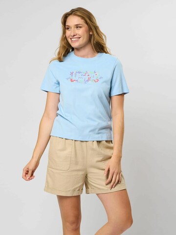 U.S. POLO ASSN. Shirt 'Haya' in Blauw: voorkant