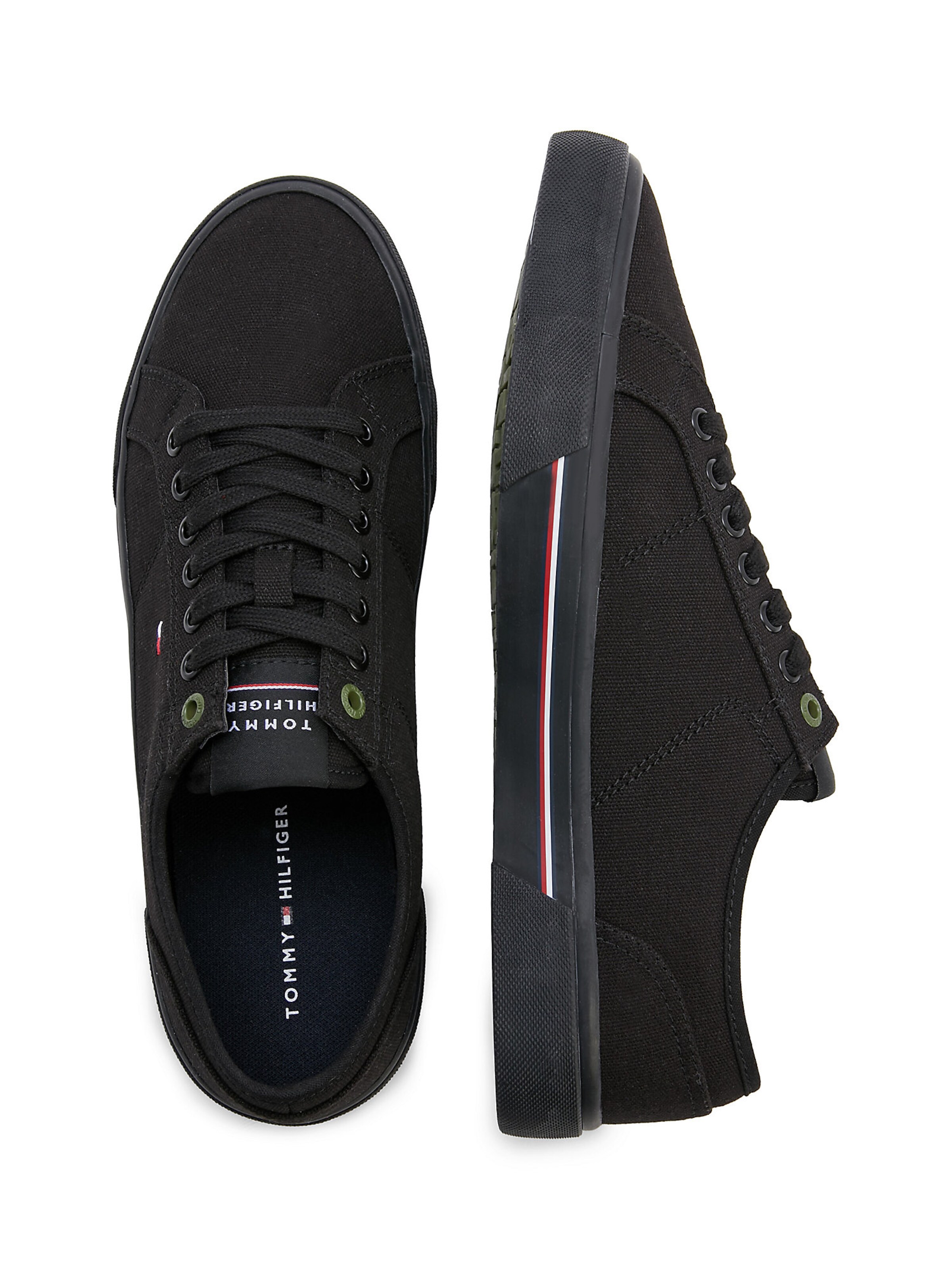 TOMMY HILFIGER Σνίκερ χαμηλό σε μαύρο