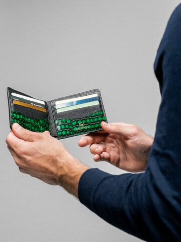 Porte-monnaies 'Croc Prestige' GT Collection en vert