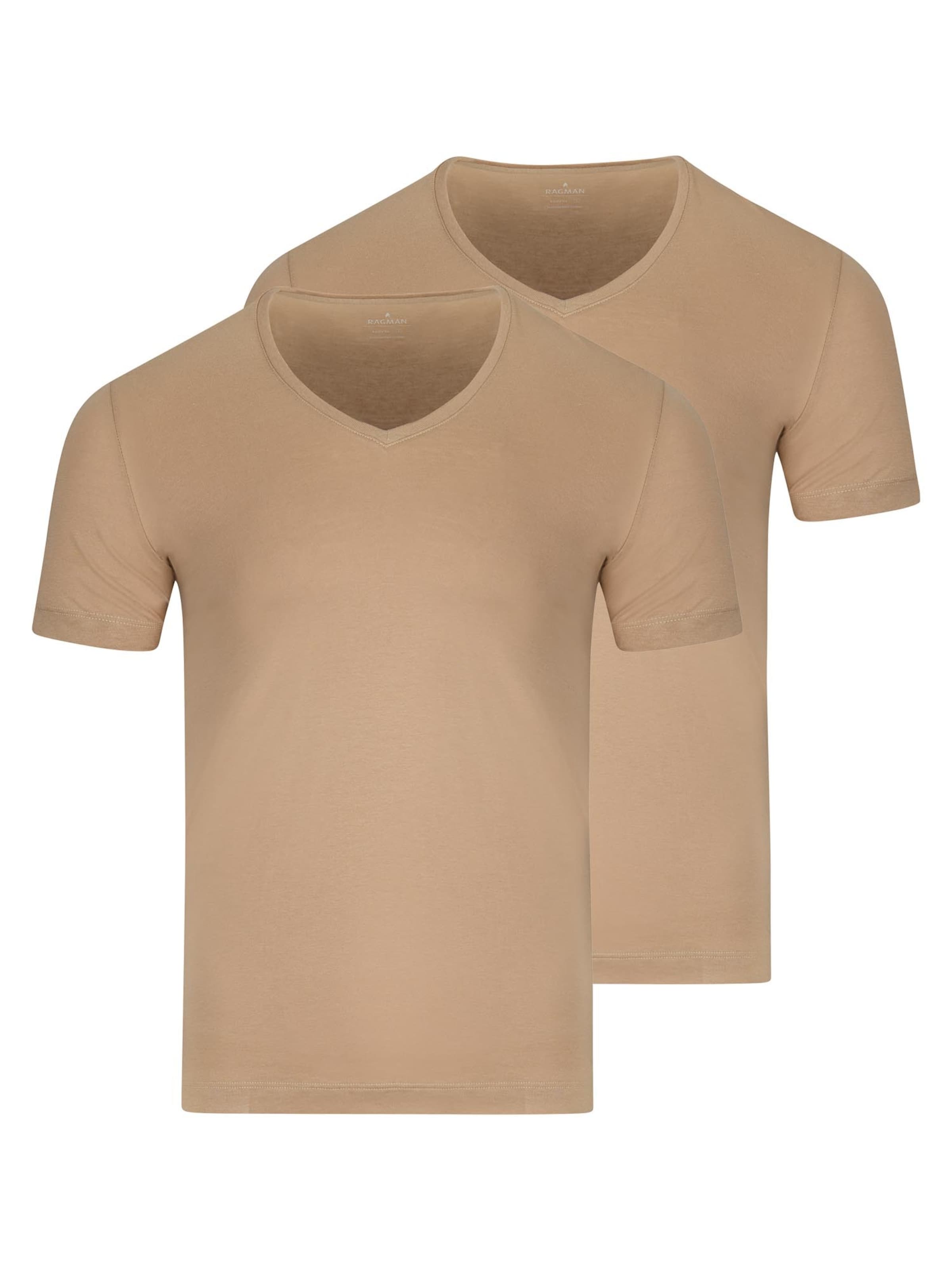 Ragman Unterhemd 'Basic' in Beige: Vorderseite