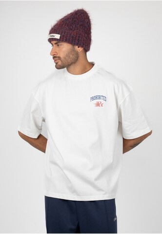Prohibited - Camiseta 'Avantgarde' en blanco