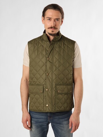 Barbour Vest 'Lowerdale' in Green: front