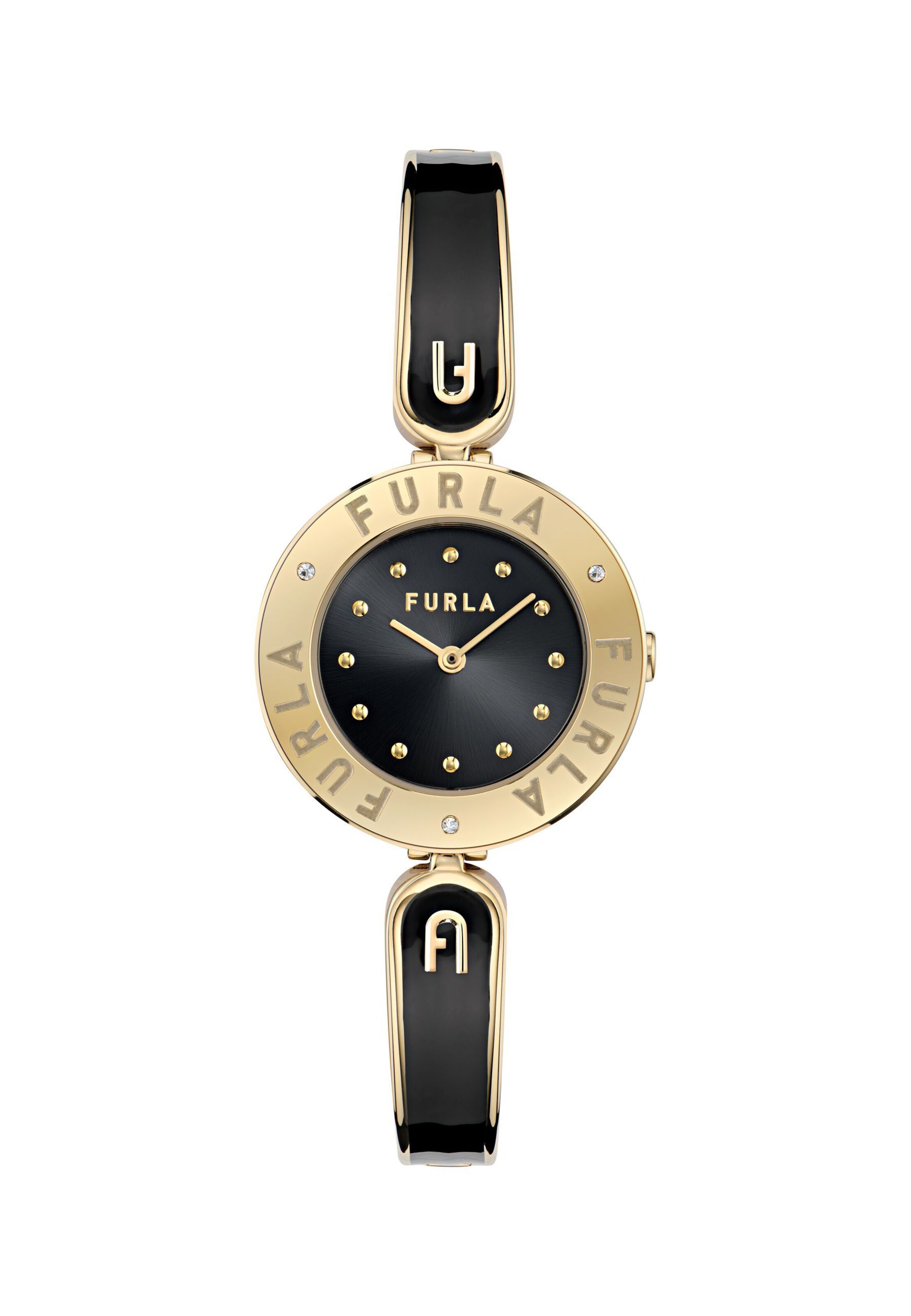 FURLA Analoog horloge 'Essential' in Zwart: voorkant