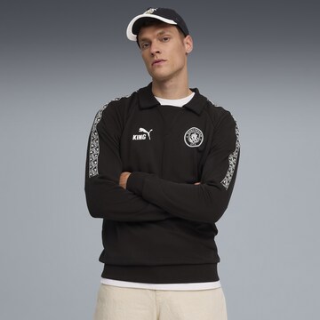 PUMA Sportsweatshirt 'Manchester City King' in Zwart: voorkant