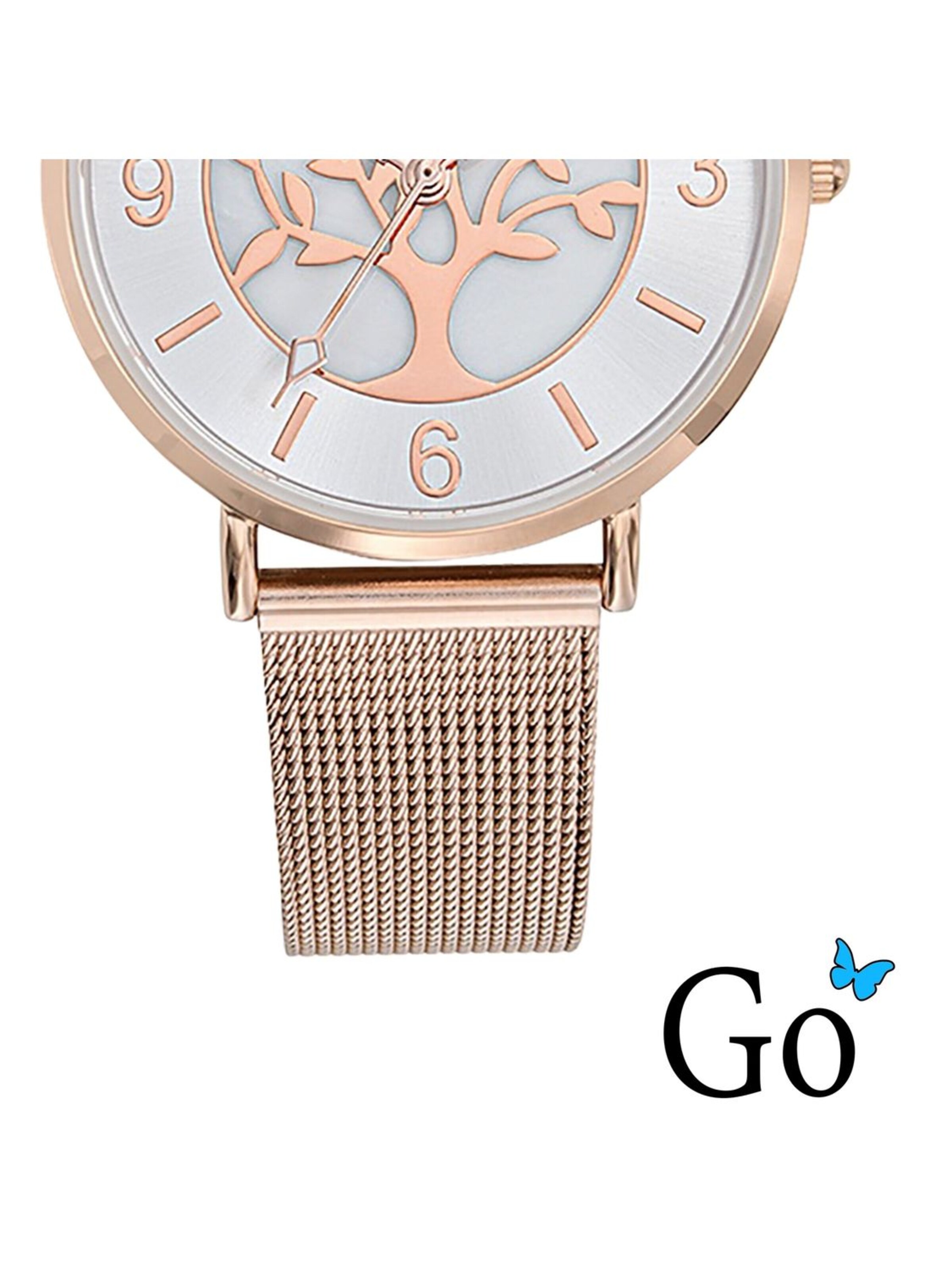 GO GirlOnly - Reloj analógico en oro