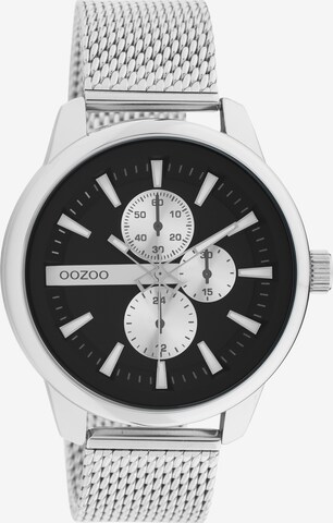 OOZOO Analog Watch in Silver: front