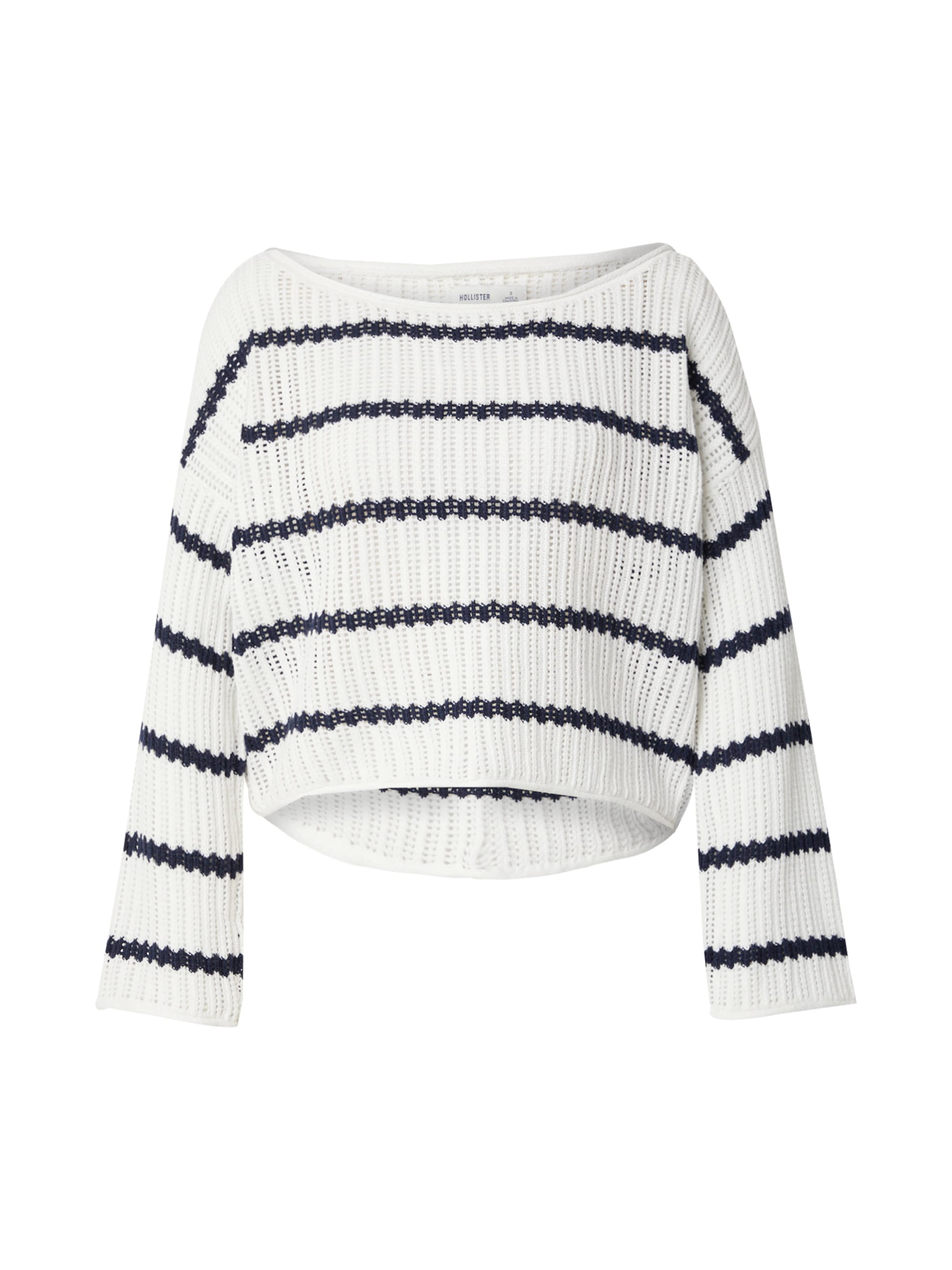 balts HOLLISTER Džemperis: no priekšpuses
