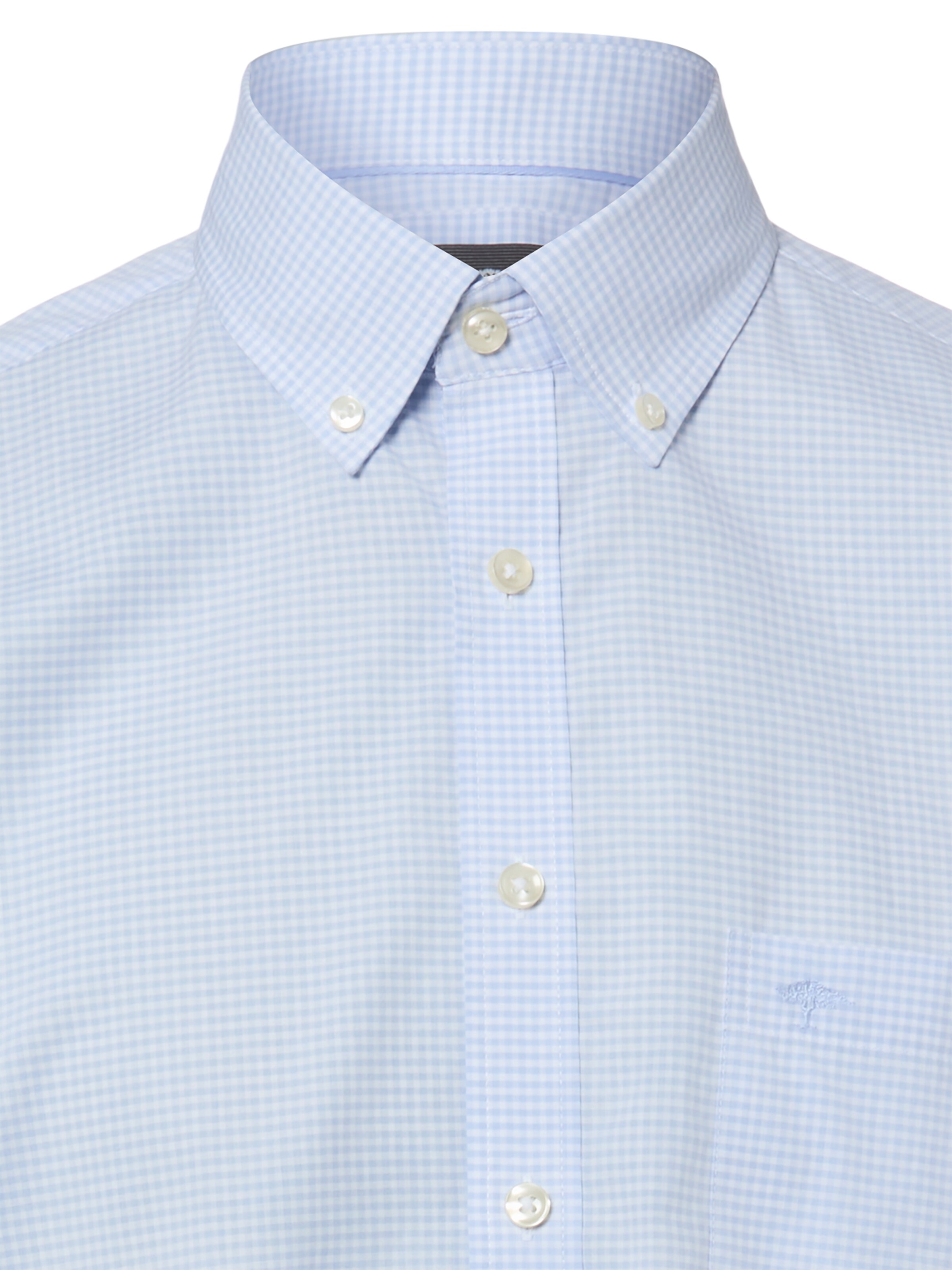 FYNCH-HATTON Comfort fit Button Up Shirt in Blue