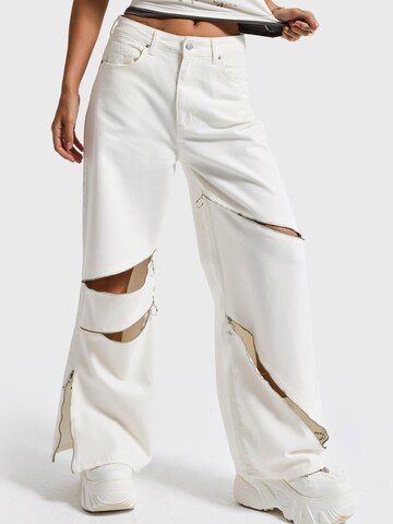 IT'S BASIC Baggy Jeans 'BAGGY HIGH RISE JEANS' in White