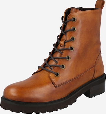 SPM Lace-Up Ankle Boots 'Loflace' in Brown: front