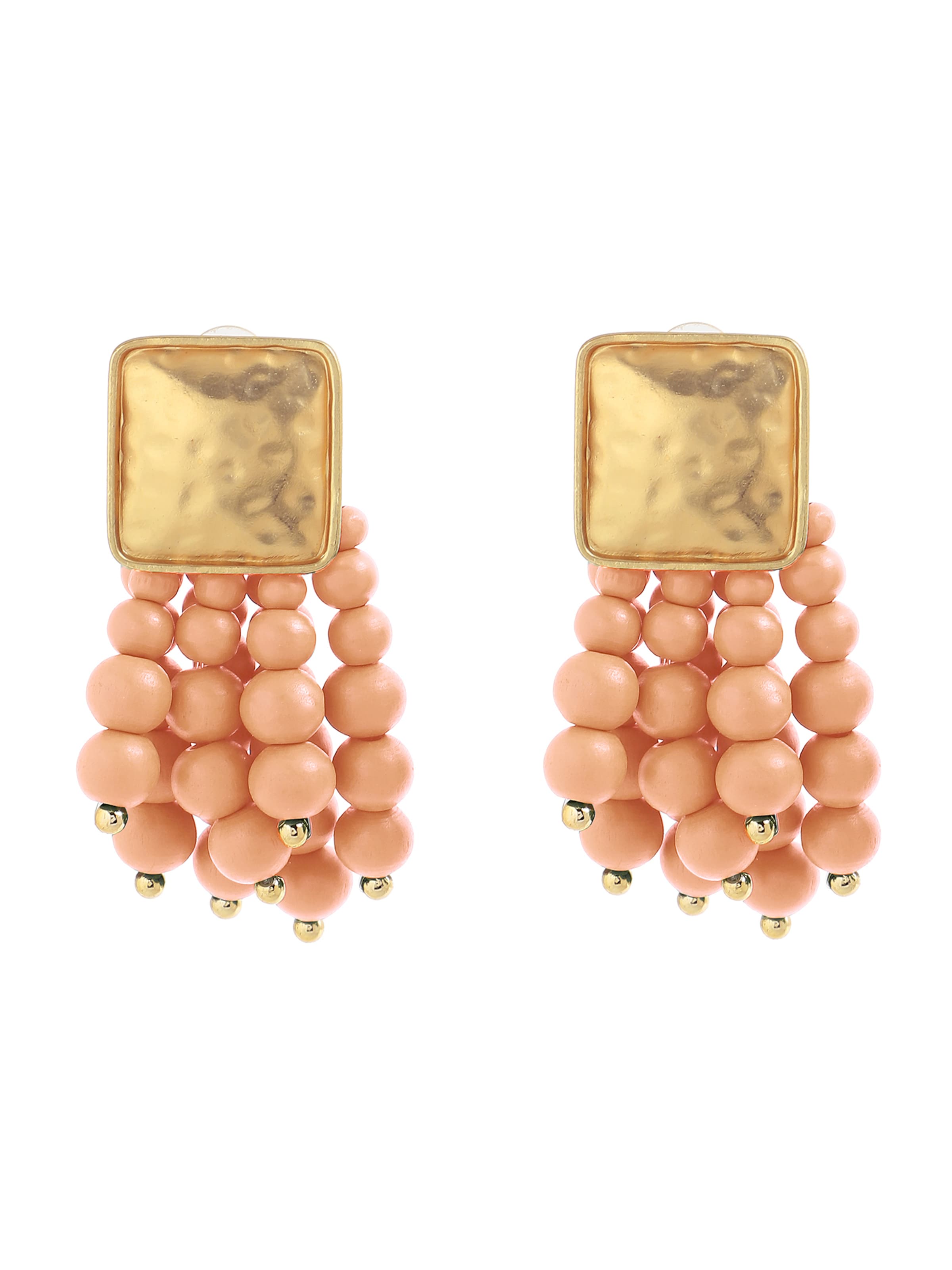 Boucles d'oreilles ' Nirmla ' SOHI en rose : devant